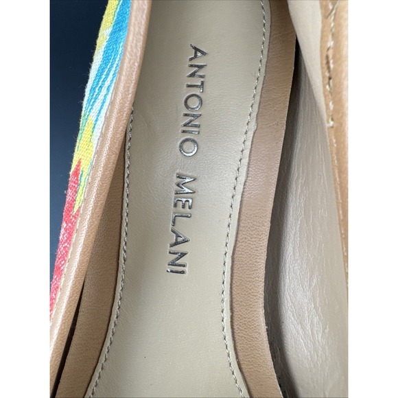 Antonio Melani Women's Leather Floreal Ballet Flats Size 6.5M - Picture 6 of 8